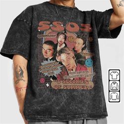 5 seconds of summer music shirt, 5sos album vintage graphic y2k 90s, 5sos show world tour 2023 ticket gift for fan unise