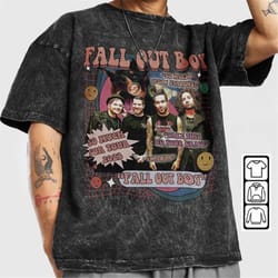 fall out boy music shirt, album vintage graphic y2k 90s, fob so much for tour 2023 tickets gift for fan unisex shirt hot