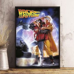 movie poster, film poster, back to the future poster, wall art, wall decor, prints, home decor, future's retro ride wall