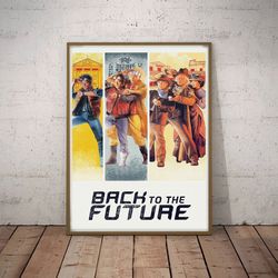 movie poster, film poster, back to the future poster, wall art, wall decor, prints, home decor, time machine chronicles