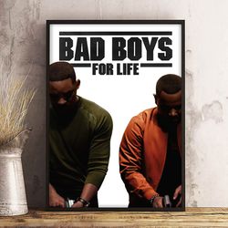 movie poster, film poster, bad boys poster, wall art, wall decor, prints, home decor, relentless justice wall decor