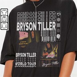 bryson tiller music shirt, 90s y2k merch vintage bryson tiller back and i'm better tour 2023 tickets album png gift for