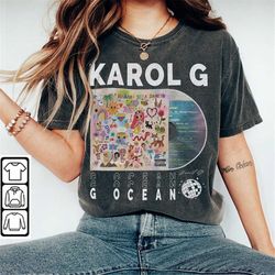 karol g music shirt, 90s y2k merch vintage karol g manana sera bonito tour 2023 tickets album g ocean  gift for fan l805