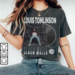 louis tomlinson music shirt, y2k 90s merch vintage album walls the future tour 2023 tickets tee gift for fan l2605m