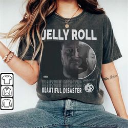 jelly roll music shirt, 90s y2k merch vintage jelly roll backroad baptism tour 2023 tickets album beautiful disaster gif
