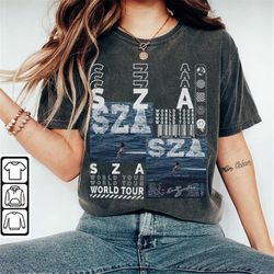sza music shirt, 90s y2k merch vintage sza world tour 2023 tickets album  png gift for fan l805m