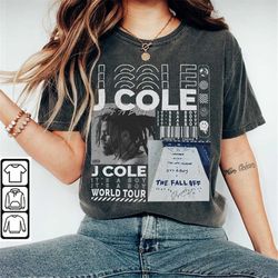 j cole rap shirt, y2k 90s hiphop merch vintage j.cole the off-season tour 2023 tickets album it's a boy the fall off gra