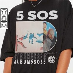5 seconds of summer music shirt, sweatshirt retro vintage merch album 5sos world tour 2023 tickets y2k 90s gift for fan