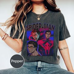spider-man 2099 shirt, across the spider-verse tee, miguel o'hara shirt, spider-man comfort color t-shirt, spider-man