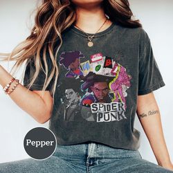 hobie brown spider-punk spider-man: across the spider-verse shirt, retro spider-punk shirt, spider-man 2023 shirt