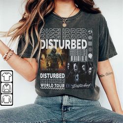 disturbed music shirt, merch vintage take back your life tour 2023 tickets album indestructible graphic tee y2k 90s gift