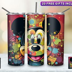 aprilbrimer tumbler, anime cartoon character included skinny tumbler, sublimation straight tapered wrap skinny tumbler
