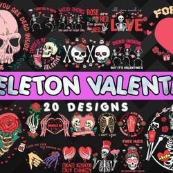 skeleton valentine bundle svg 20 designs skeleton valentine bundle svg 20 designs