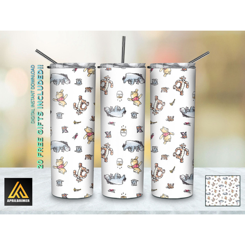 Cartoon Characters 20 Oz Skinny Tumbler StraightTapered Wrap Png Sublimation Design, Cartoon Tumbler PNG File Digital Download-75.jpg