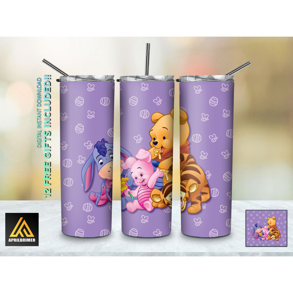 Cartoon Characters 20 Oz Skinny Tumbler StraightTapered Wrap Png Sublimation Design, Cartoon Tumbler PNG File Digital Download-91.jpg
