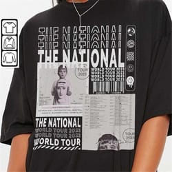the national music shirt, sweatshirt y2k merch vintage the national world tour 2023 album graphic tee 90s hoodie l2504m