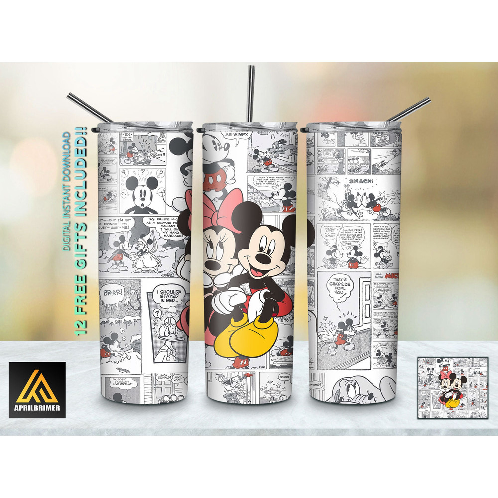 Cartoon Characters 20 Oz Skinny Tumbler StraightTapered Wrap Png Sublimation Design, Cartoon Tumbler PNG File Digital Download-107.jpg