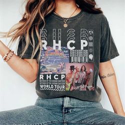 red hot chili peppers blood music shirt, sweatshirt y2k merch vintage rhcp world tour 2023 album return of the dream can