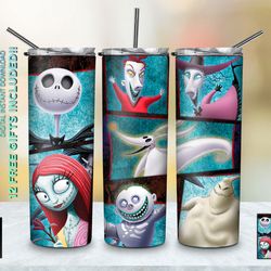 aprilbrimer anime tumbler, anime cartoon horror movies skinny tumbler, sublimation straight tapered wrap skinny tumbler