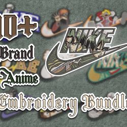 nike anime embroidery bundle, anime embroidery design, best anime embroidery designs, instant download