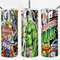 Superhero 20oz Sublimation Tumbler Designs, Cartoon Straight Skinny Tumbler Wrap PNG, Sublimation Design PNG, Digital Download, PNG-3.jpg