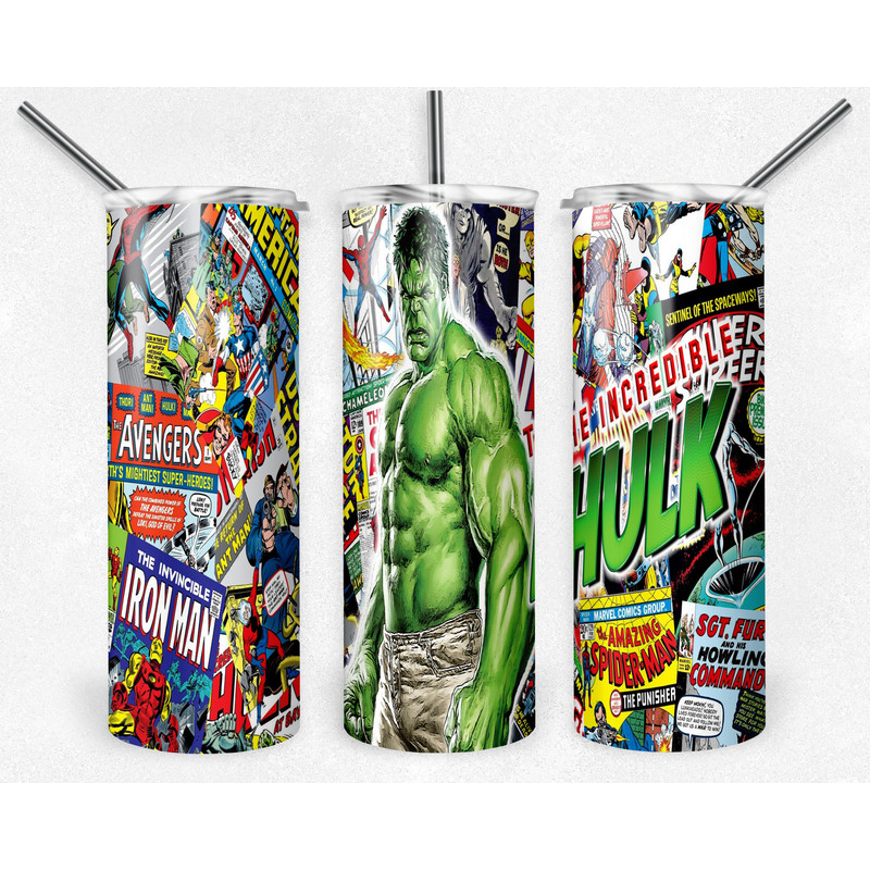 Superhero 20oz Sublimation Tumbler Designs, Cartoon Straight Skinny Tumbler Wrap PNG, Sublimation Design PNG, Digital Download, PNG-3.jpg