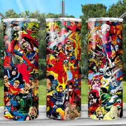 superhero drawing marvel tumbler, superhero drawing marvel skinny tumbler