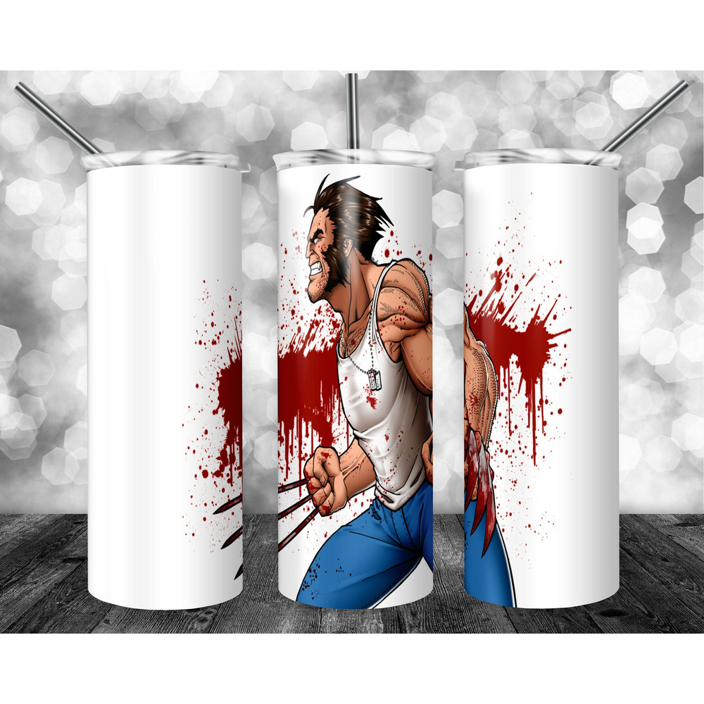 Superhero 20oz Sublimation Tumbler Designs, Cartoon Straight Skinny Tumbler Wrap PNG, Sublimation Design PNG, Digital Download, PNG-9.jpg