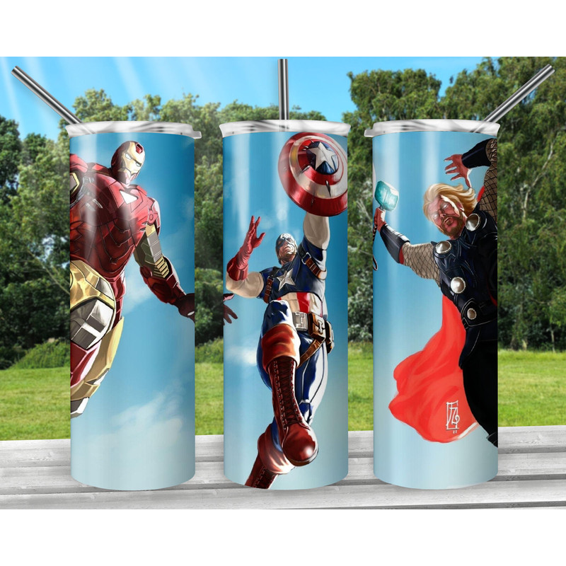 Superhero 20oz Sublimation Tumbler Designs, Cartoon Straight Skinny Tumbler Wrap PNG, Sublimation Design PNG, Digital Download, PNG-21.jpg