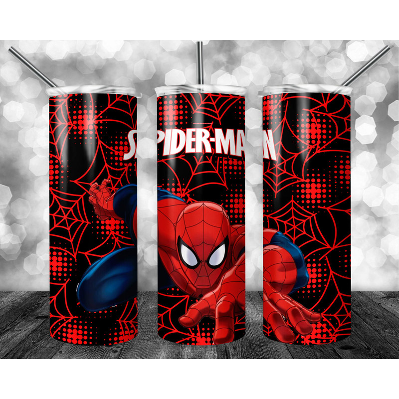 Superhero 20oz Sublimation Tumbler Designs, Cartoon Straight Skinny Tumbler Wrap PNG, Sublimation Design PNG, Digital Download, PNG-28.jpg