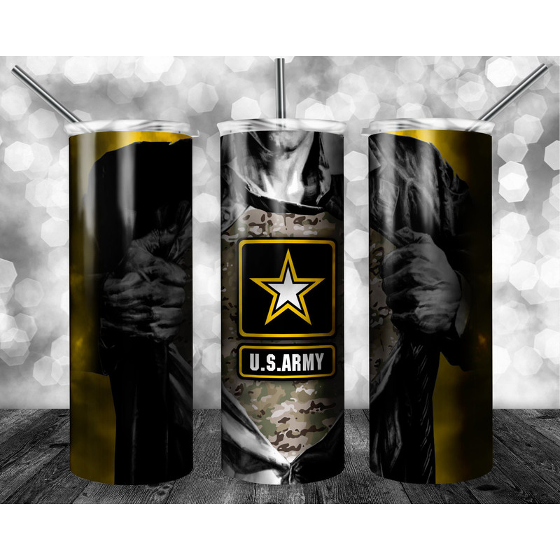 Us Army 20oz Sublimation Tumbler Designs, Us Soldier Straight Skinny Tumbler Wrap PNG, Sublimation Design PNG, Digital Download, PNG.jpg
