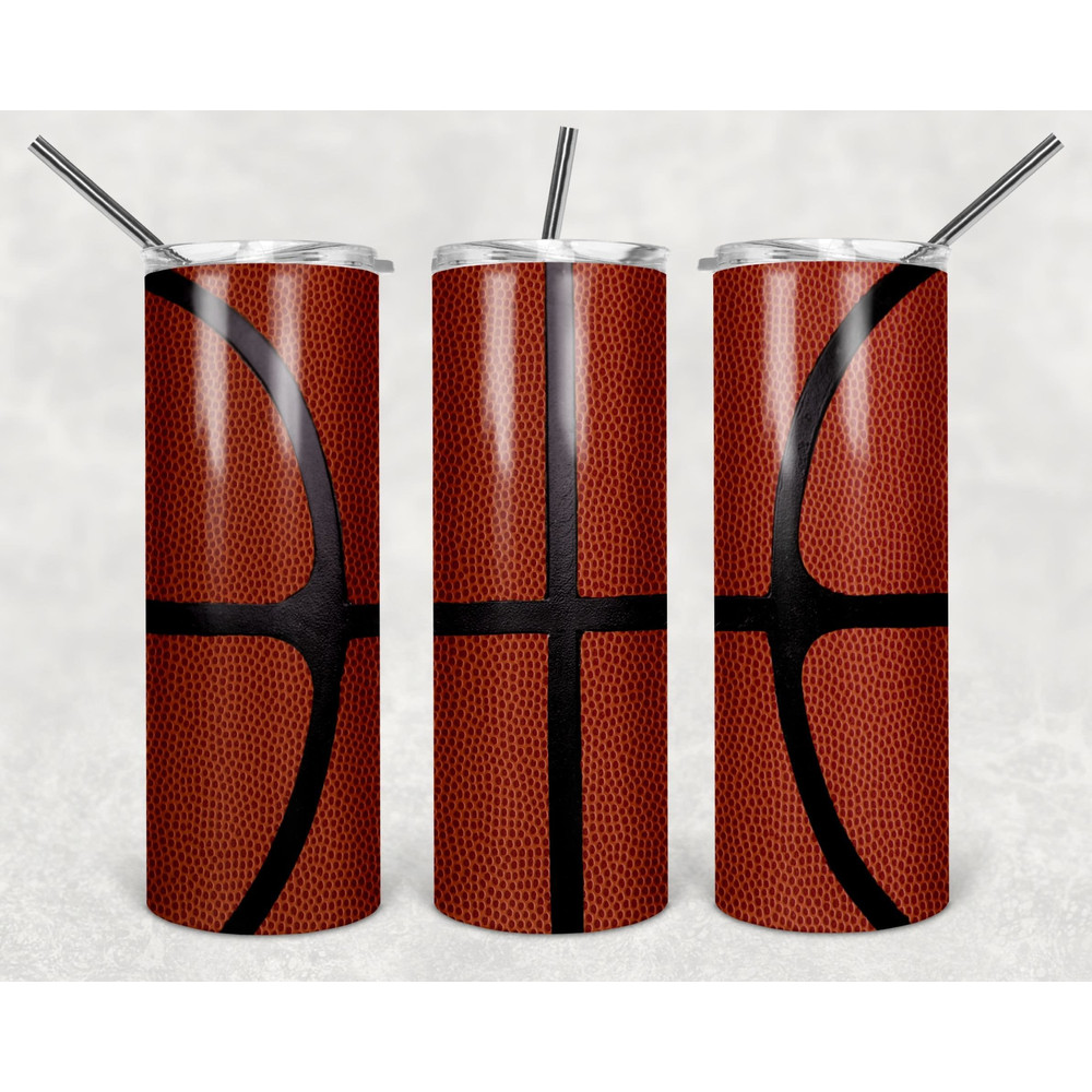 Basketball Tumbler, Basketball Skinny Tumble, Basketball Flames Tumbler.png