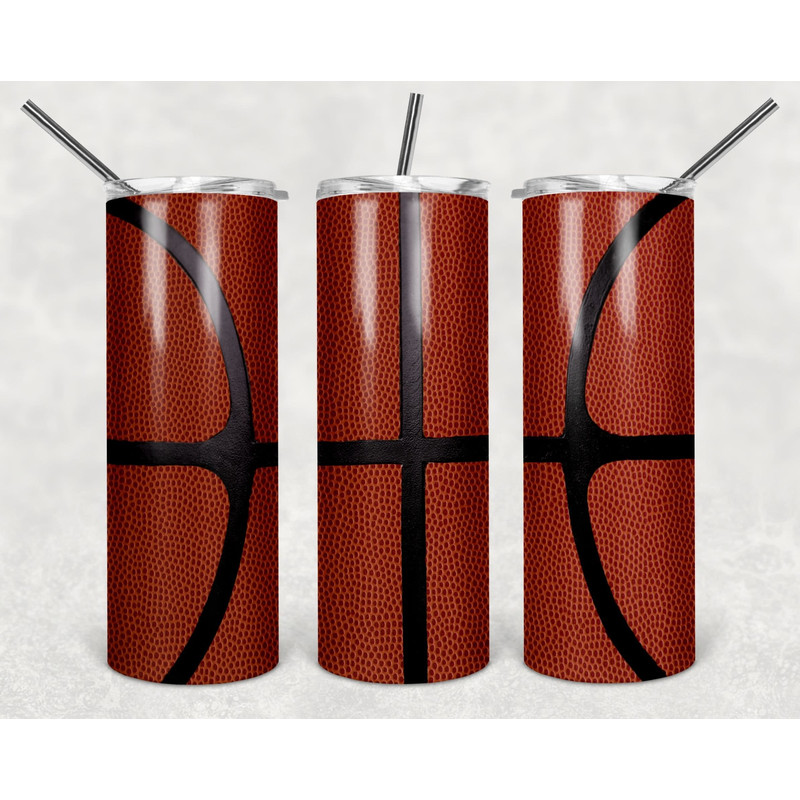 Basketball Tumbler, Basketball Skinny Tumble, Basketball Flames Tumbler.png