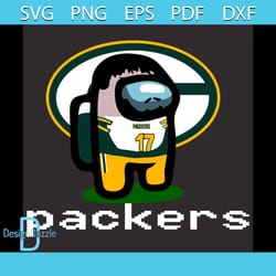 green bay packers among us svg, sport svg, among us svg, impostor svg, among us game svg, green bay packers svg, green b