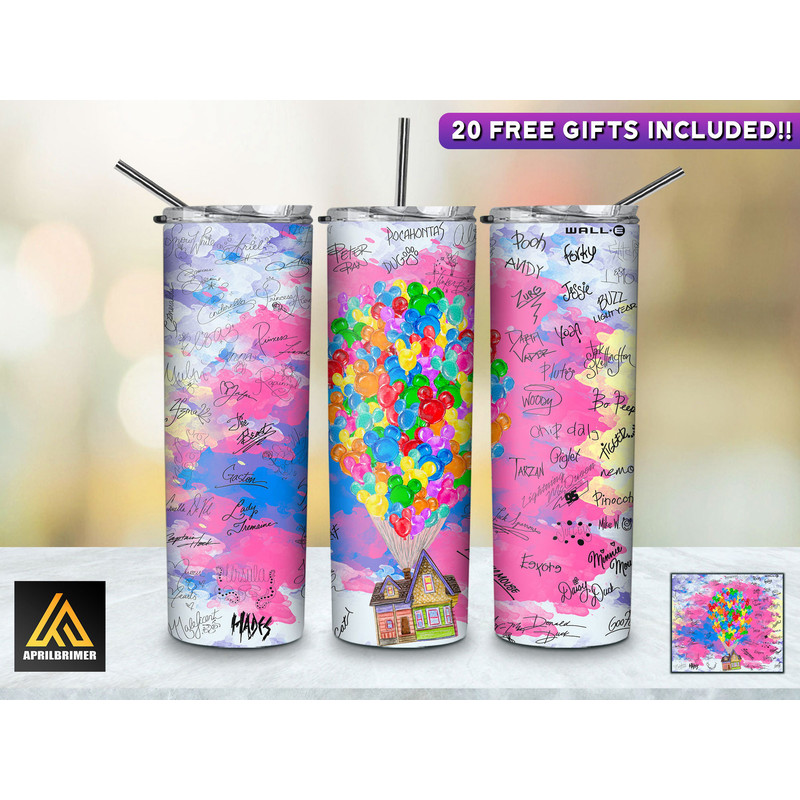 Dotty Dalmatian Escapades Tumbler, Dalmatians skinny tumbler, Cartoon Characters skinny tumbler.jpg