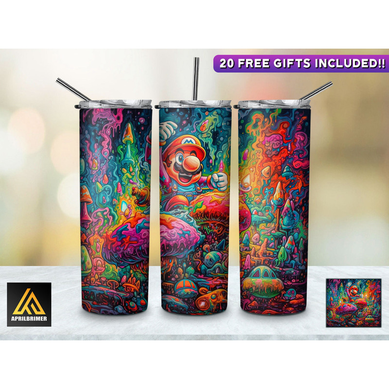 Game Characters 20 Oz Skinny Tumbler StraightTapered Wrap Png Sublimation Design, Gamer Tumbler PNG File Digital Download-33.jpg