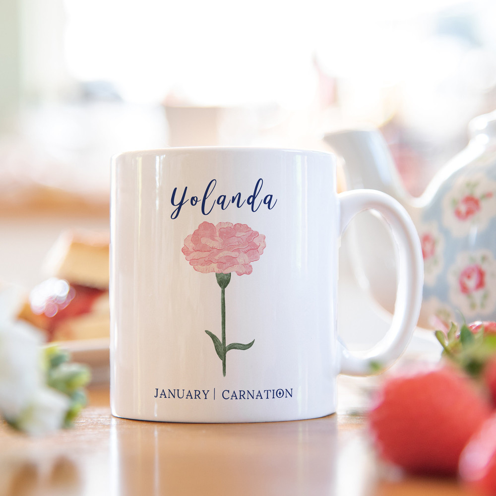 Birth flower personalised mug personalized mug with birth month flower birthday gift for her birth flower gift custom mug - 1.jpg