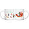 Christmas dog mug Santa paws illustration with sleigh dog lover gift for her dog owner gift for him dog mom gift - 8.jpg