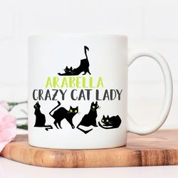 crazy cat lady mug, crazy cat lady, cat lover gif
