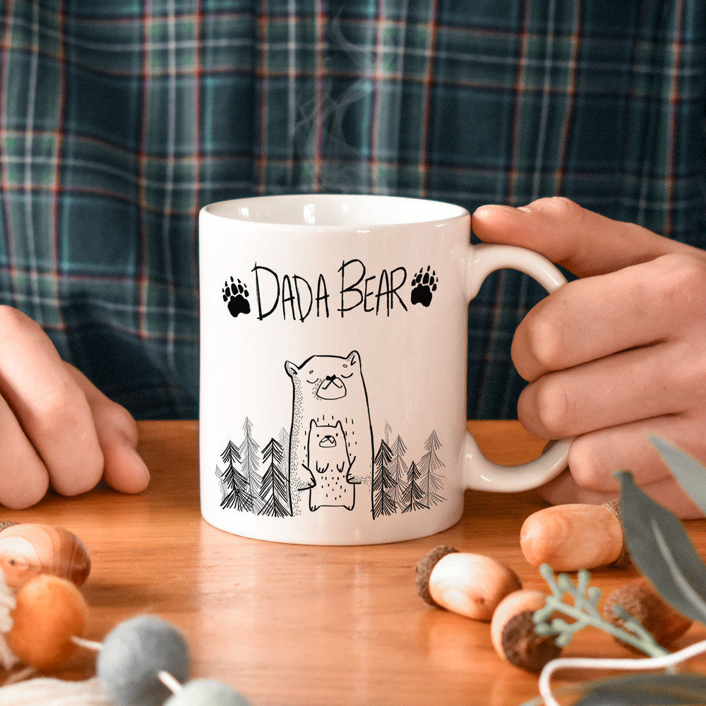 Dada Bear mug, Dad mug, Dada Bear, Daddy mug, Gift for daddy, Baby shower gift, Baby Shower, Baby shower gifts, fathers day gift, mg2l - 1.jpg