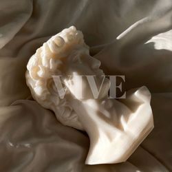 Statue Of David Candle | David head | Greek Statue | Bust | Sculpture Candle | Michelangelo's David | Renaissance Venus