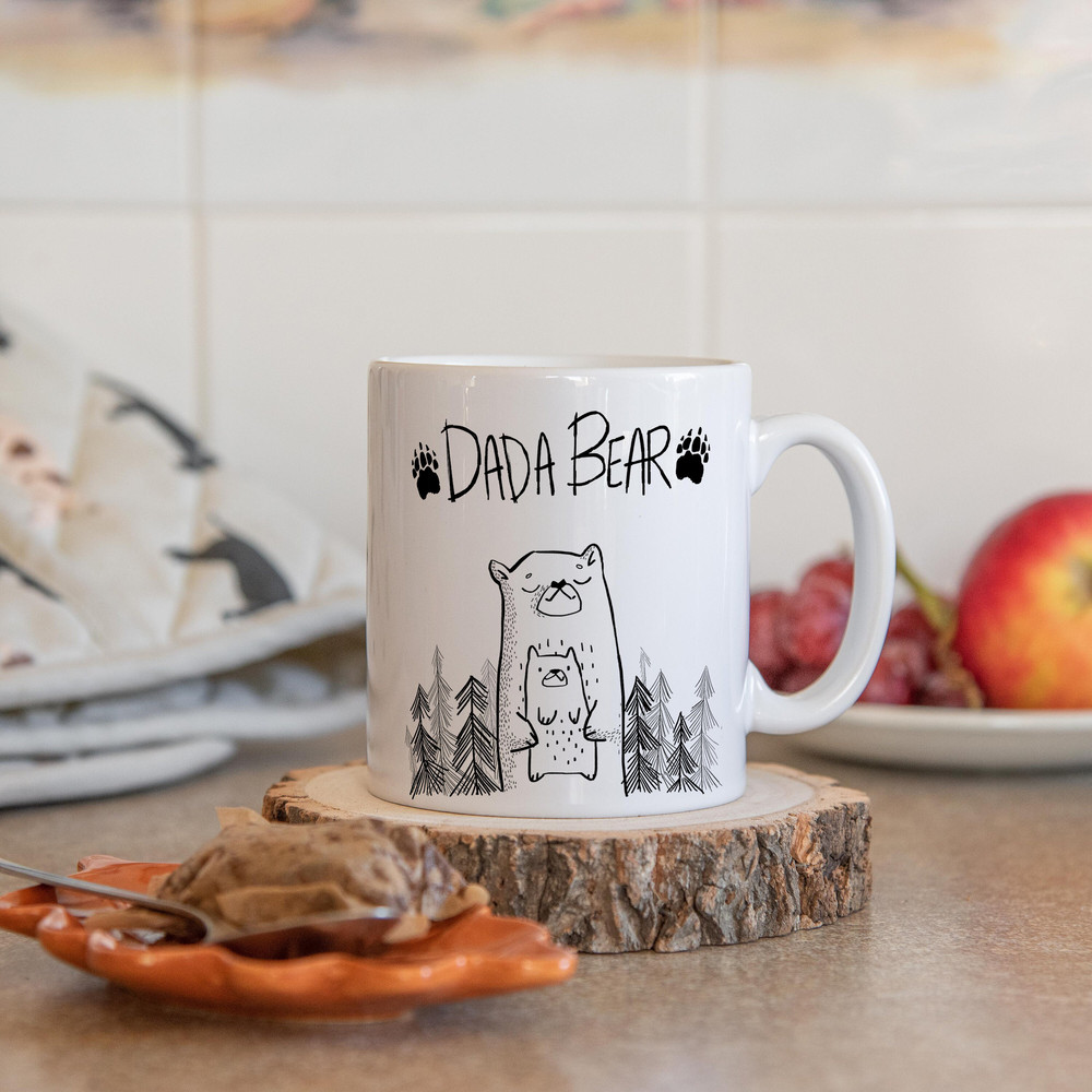 Dada Bear mug, Dad mug, Dada Bear, Daddy mug, Gift for daddy, Baby shower gift, Baby Shower, Baby shower gifts, fathers day gift, mg2l - 4.jpg