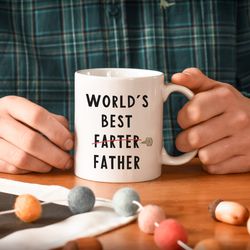 fathers day dad gifts worlds best farter  dad mug