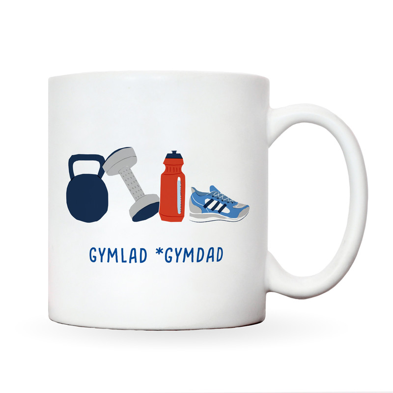 Gym lad gym dad mug illustrated birthday or fathers day mug fathers day gift for dad dad mug father's day mug father's day gift - 6.jpg