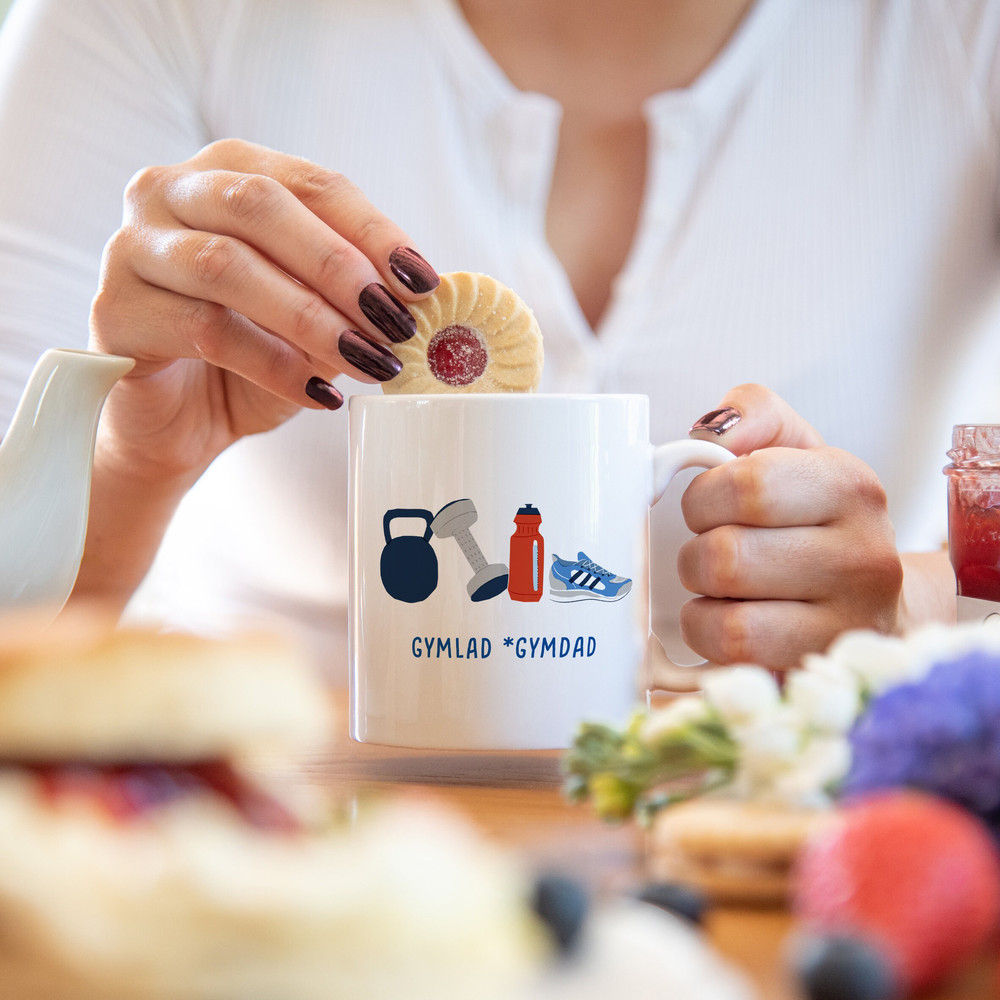 Gym lad gym dad mug illustrated birthday or fathers day mug fathers day gift for dad dad mug father's day mug father's day gift - 7.jpg