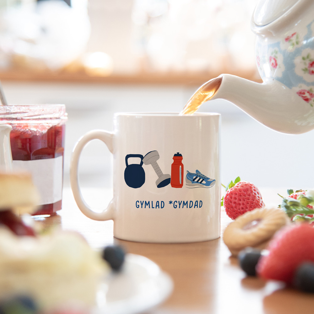 Gym lad gym dad mug illustrated birthday or fathers day mug fathers day gift for dad dad mug father's day mug father's day gift - 8.jpg