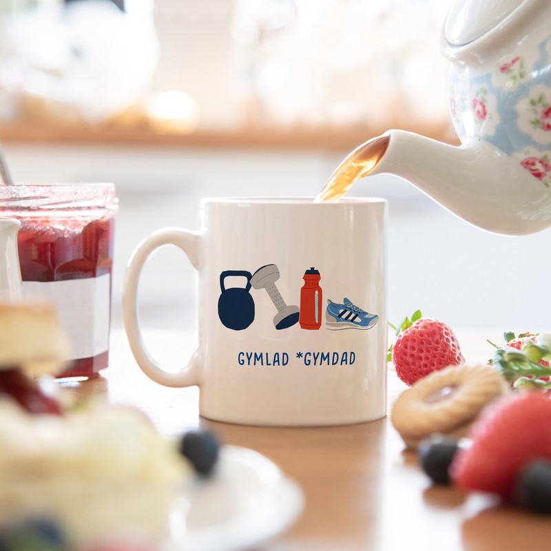 Gym lad gym dad mug illustrated birthday or fathers day mug fathers day gift for dad dad mug father's day mug father's day gift - 8.jpg