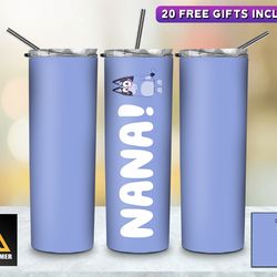 imaginative games bluey tumbler, bluey skinny tumbler, cartoon characters skinny tumbler