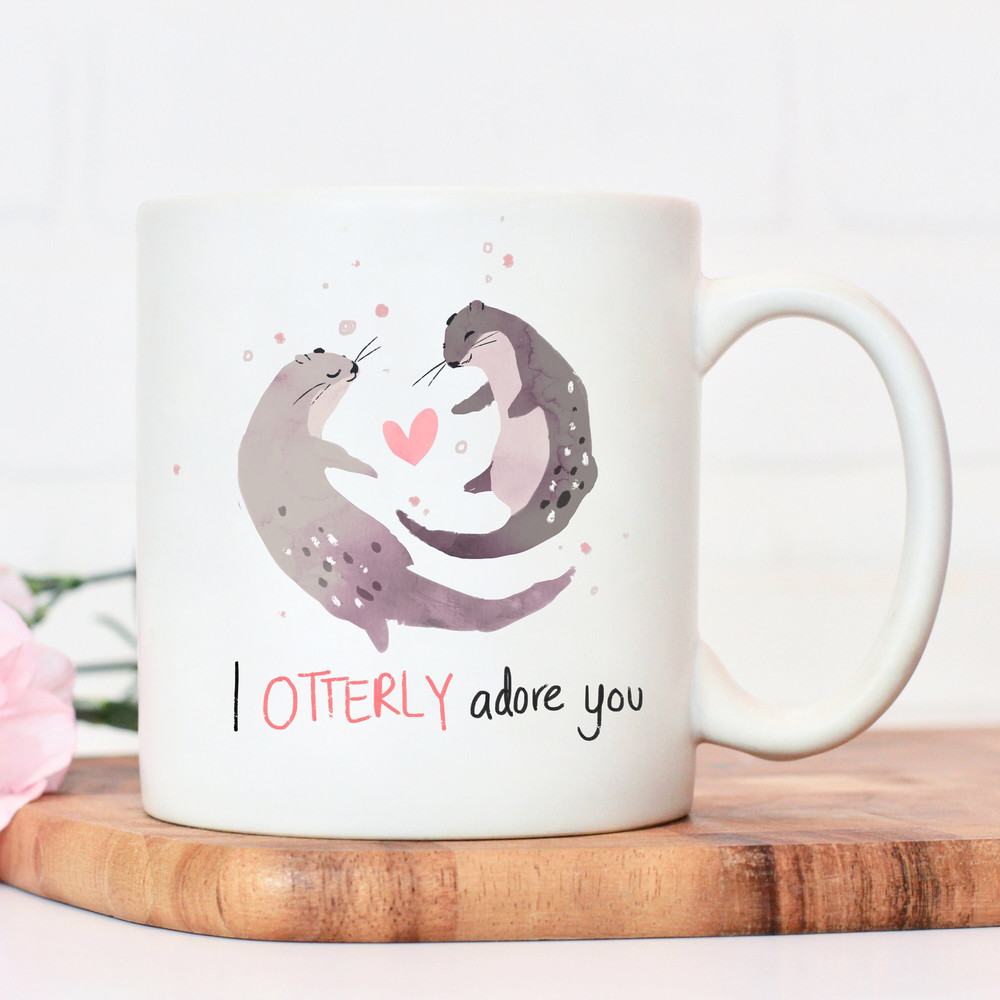 I otterly adore you mug, valentines gift, anniversary gift, gift for her, valentines day, valentines day gift, gift for wife, mg012 - 5.jpg