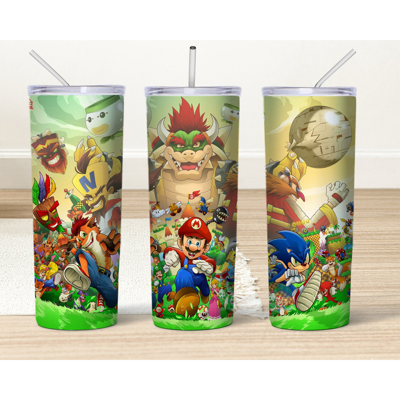 Cartoon 20oz Tumbler Wrap design, Digital File 20oz skinny tumbler Sublimation Kids Cartoon Tumbler Png File Digital Download.jpg